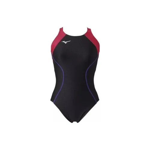 Mizuno One-piece Swimsuit Women's Black Red