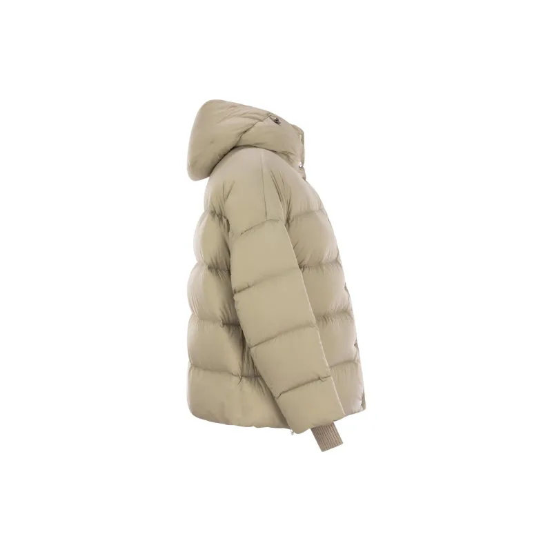 HERNO High Neck Button Detailed Puffer Jacket-2