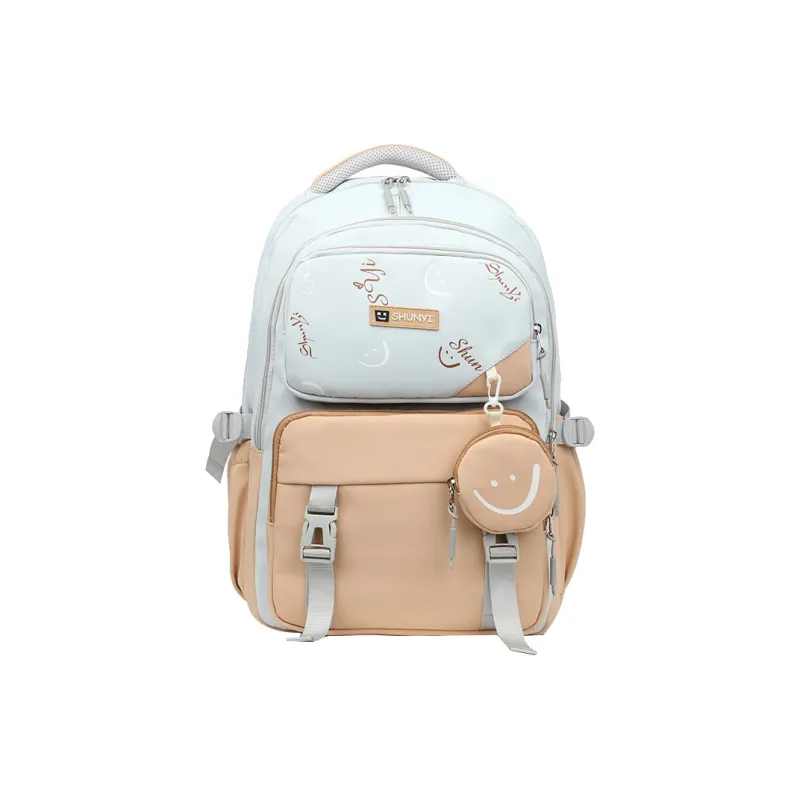 Gorora Nylon Fabric Backpack Regular Women's Red/Black/Khaki/Blue-2