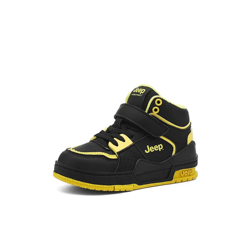 Jeep Anti Slip And Wear Resistant Breathable High Top Kids' Skateboarding Shoes Kids'-1