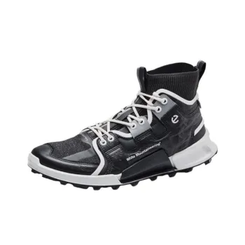 White Mountaineering x Ecco Slip Resistant Cushioning Abrasion Resistant High Top Hiking Shoes Men's Black