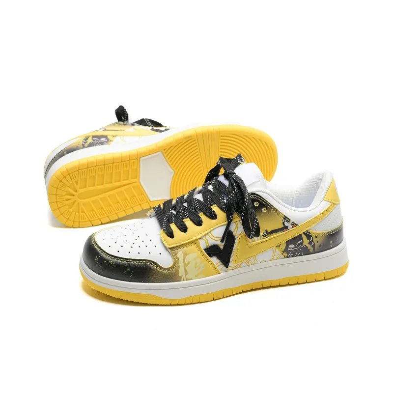 7 SEVFUN Slip Resistant Low Top Skateboard Shoes Unisex Wukong Blue-23