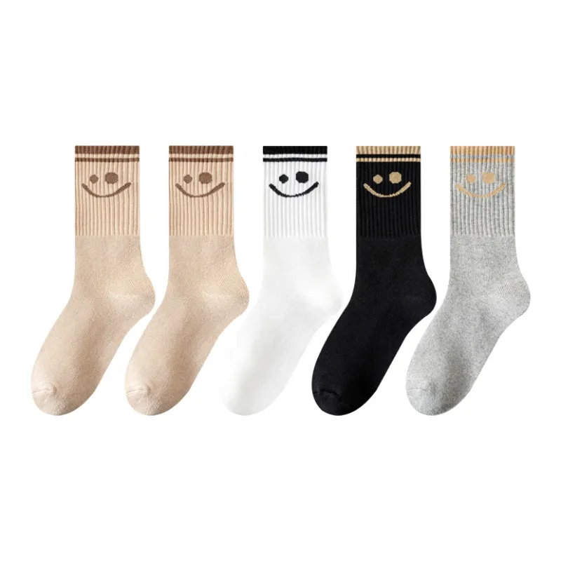 MIIOW Trend Party Series Mid Calf Socks Unisex 5 Pack-9