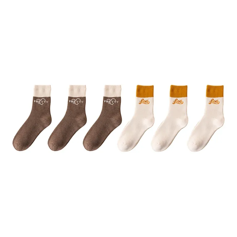 Cotton Gene Mid Calf Socks Women's Combo Set-36
