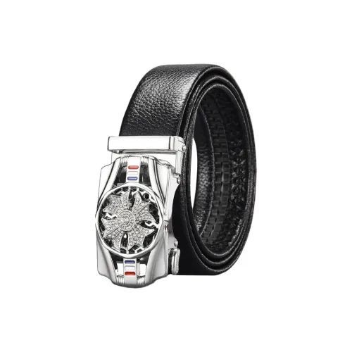 Yalu Cow Split Leather Leather Belts Unisex Width  3.5cm