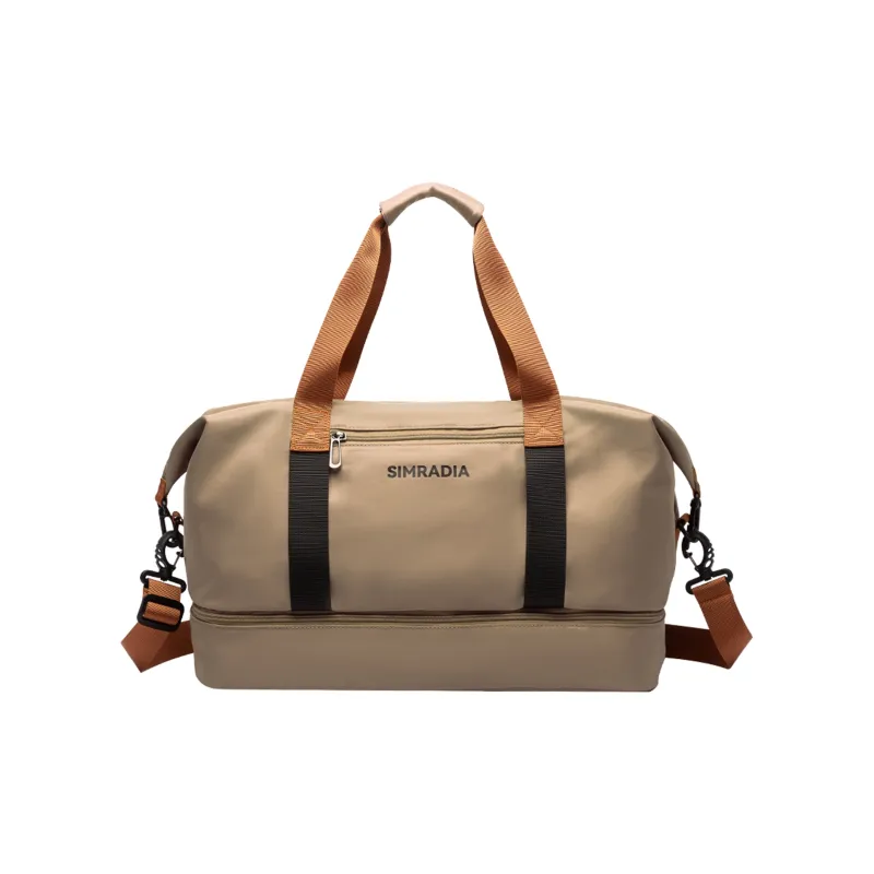MOYYI Oxford Travel Bag Large Size Unisex Black/Khaki-9