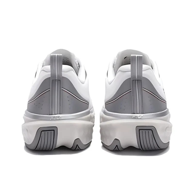 FILA ENERGY 2 Anti Slip Wear Resistant Low Top Casual Running Shoes Men's White Gray-3
