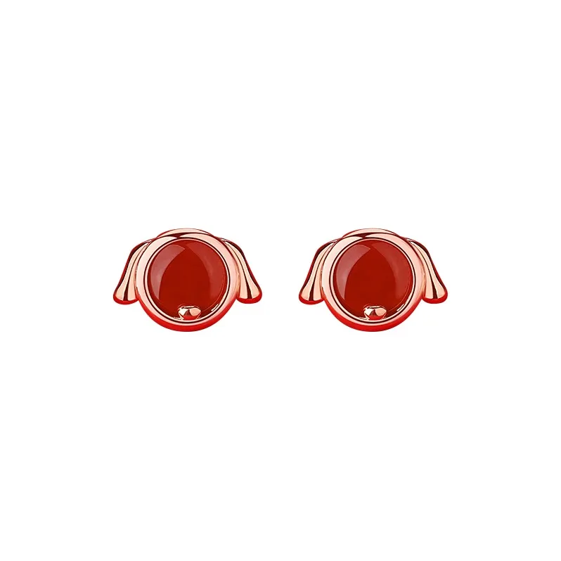 KING TAI FOOK Agate Stud Earrings Women's-18