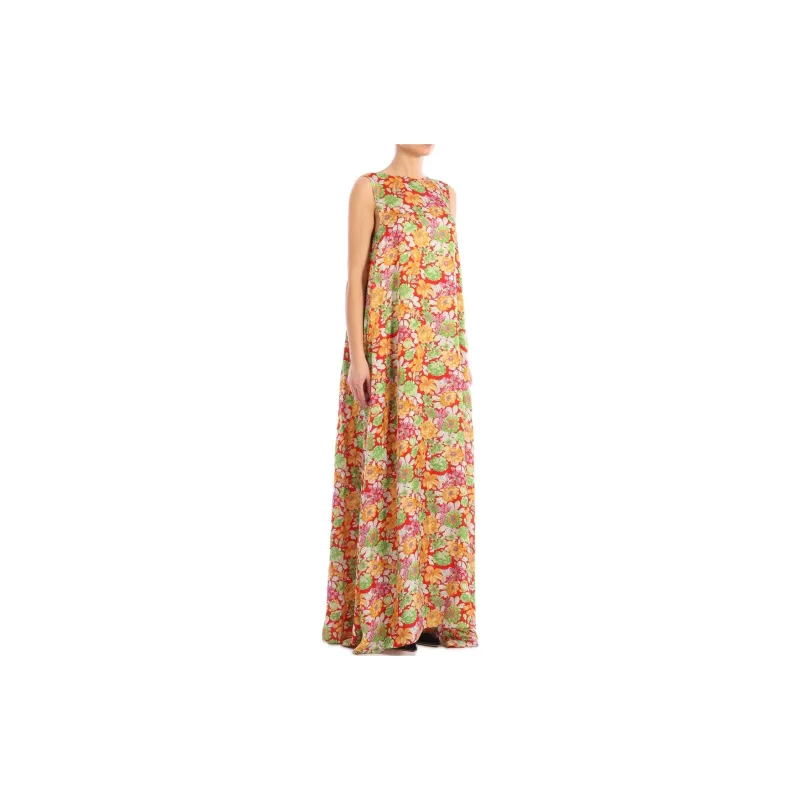 Plan C Floral Print Maxi Dress-3