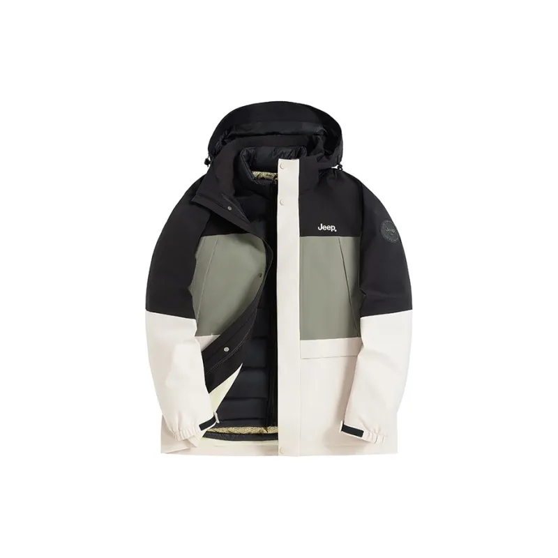 Jeep Water Resistant Windproof Breathable Wear Resistant Warm Anti Static Water Repellent Windbreaker Jacket Unisex-1