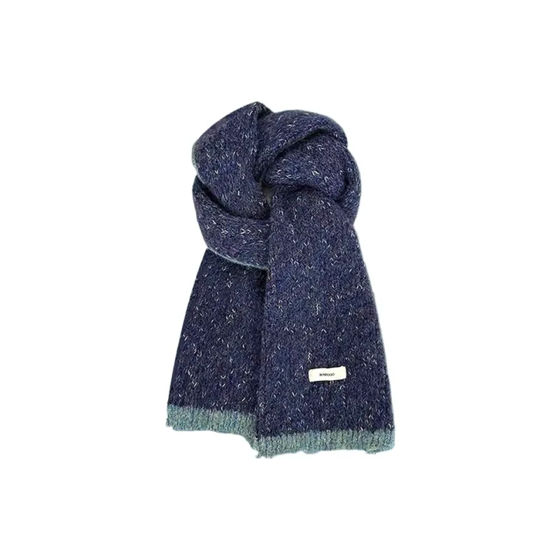 CARTELO Wool Knit Scarves Unisex Multicolor-3