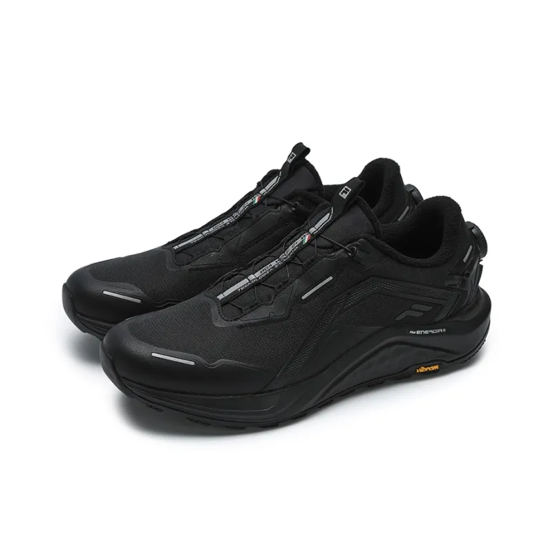 FILA BOA WOLF Wear Resistant Low Top Running Shoes Men's Black-1
