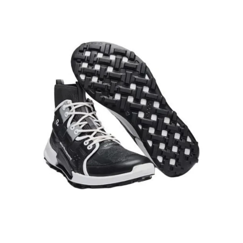 White Mountaineering x Ecco Slip Resistant Cushioning Abrasion Resistant High Top Hiking Shoes Men's Black-3