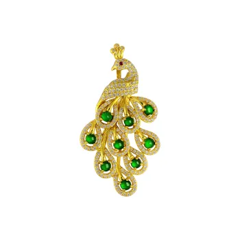 Princess Cui Ice Glutinous Jadeite Brooches Unisex