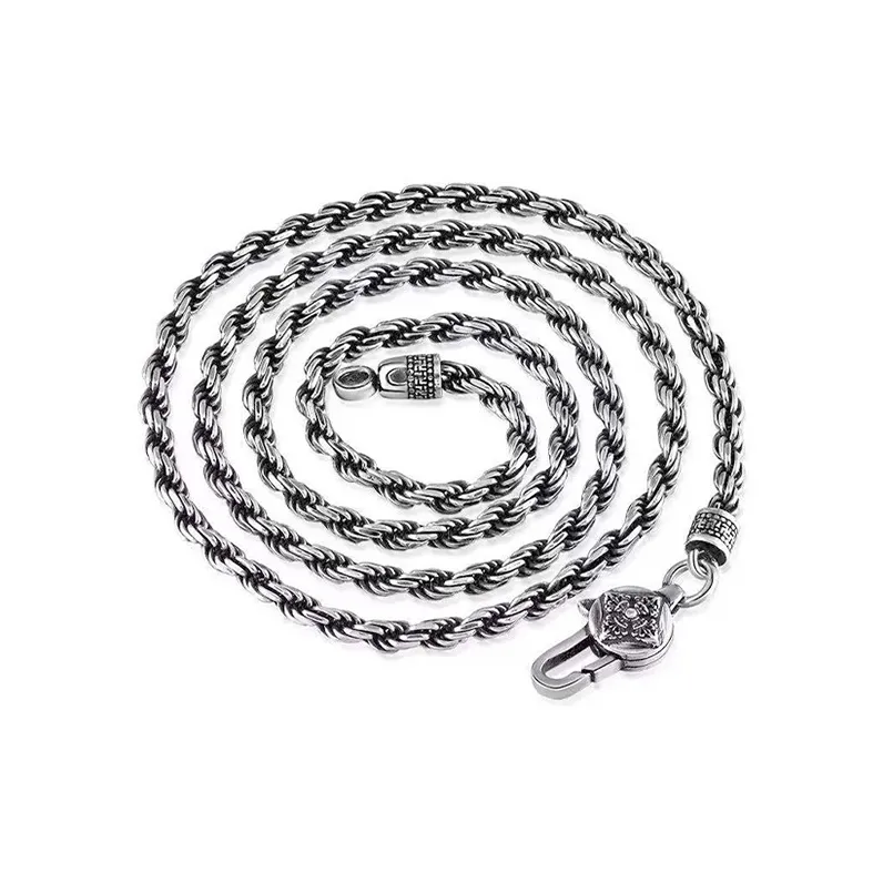 Shang Qianyi S925 Silver Necklaces Men's-0