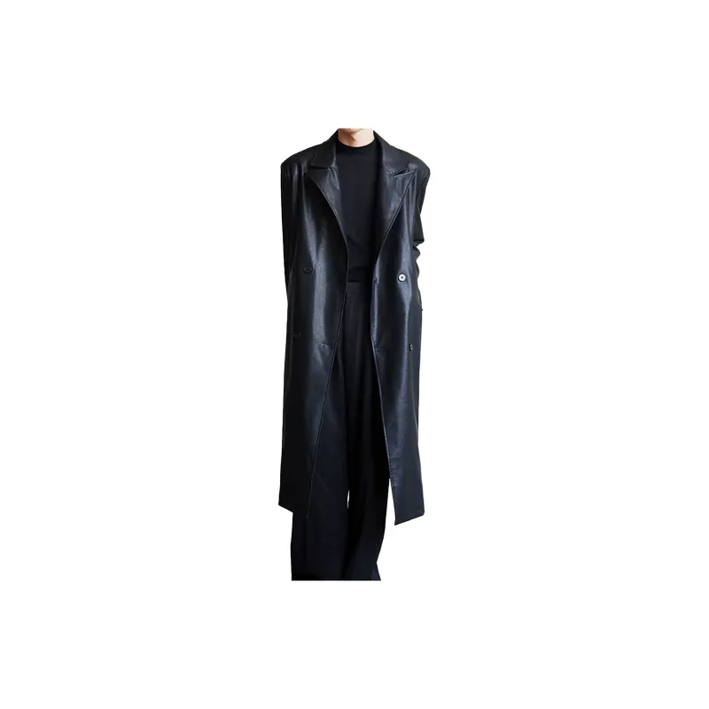 CREAZIONI LA FANTASIA E MOBILE Trench Coat Unisex Black-3