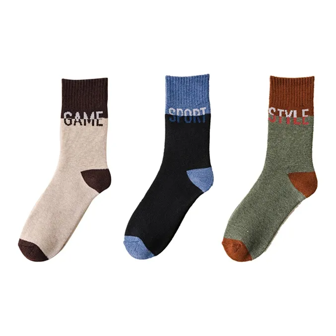 Cotton Gene Mid Calf Socks Men's Combo Set-17