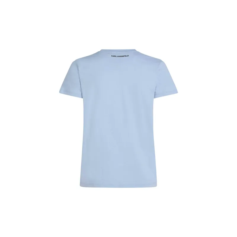 Karl Lagerfeld Bouclé detail T shirt-1
