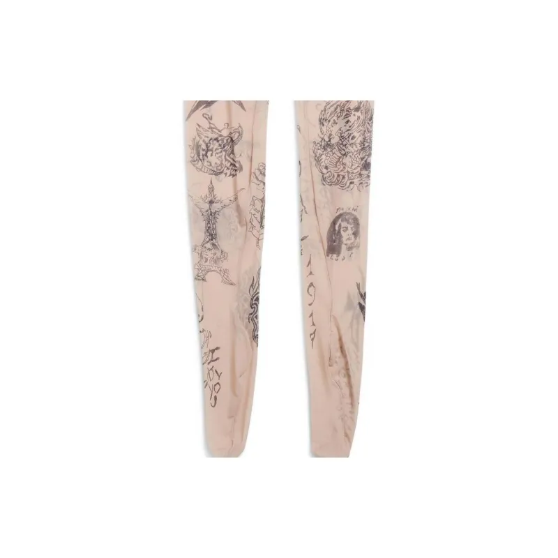 Balenciaga Tattoo Tights 'Light Beige'-3
