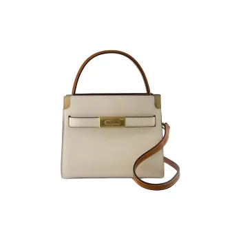 TORY BURCH Lee Radziwill Petite Double Bag New Cream