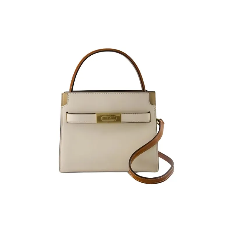 TORY BURCH Lee Radziwill Petite Double Bag New Cream-0