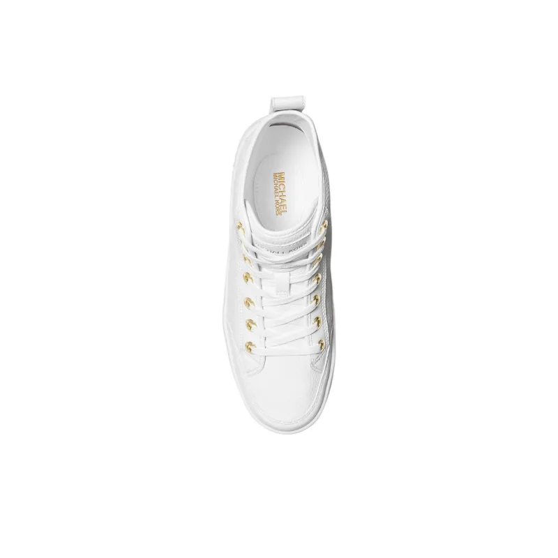 MICHAEL KORS High Top Skateboard Shoes Women's White-3