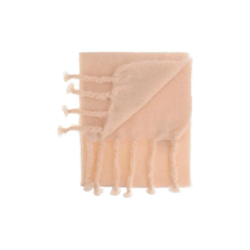 JIL SANDER + Logo Patch Fringed Scarf-1
