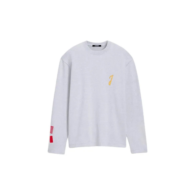 Jacquemus FW24 Long-sleeved Logo T-shirt T-Shirt Unisex Grey/Gray-1