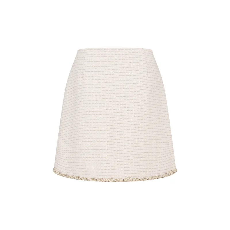 RARE Casual Short Skirts Women's Beige-2