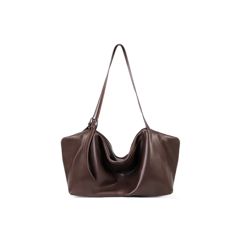 YOCAMU Cow Leather Tote Bag Shopping Bag Crossbody Bag Shoulder Bag Unisex Multicolor-6