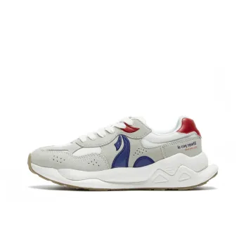 Le Coq Sportif Anti Slip Wear Resistant Low Top Training Shoes Women's White Blue Red