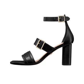 DIOR Dway Strap Sandals 8cm Women's Black