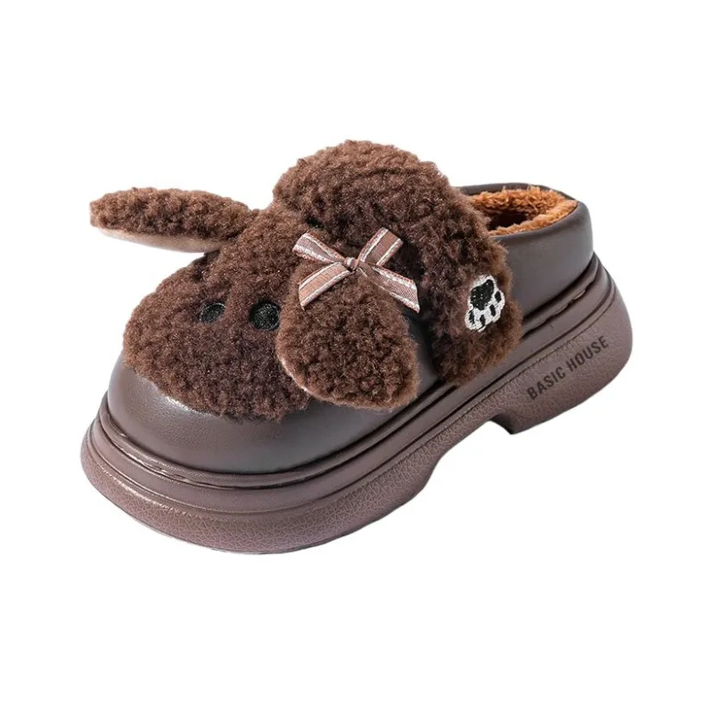 BASIC HOUSE Abrasion-Resistant Slip-Resistant Wrap-toe Slippers Women's-12