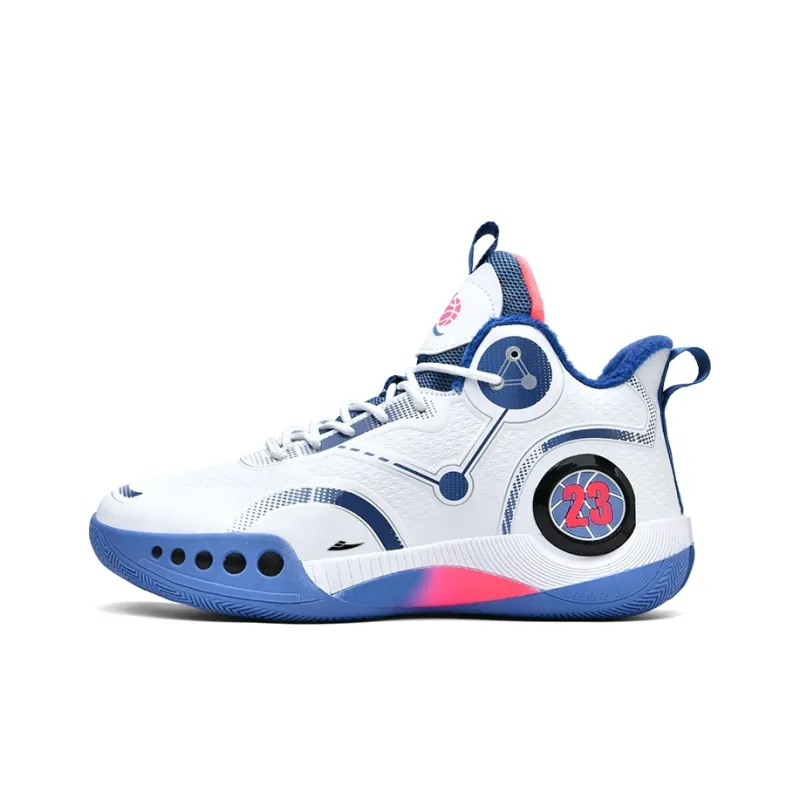 Kuding Cushioned Anti Slip And Wear Resistant Warm Mid Top Basketball Shoes Unisex-10