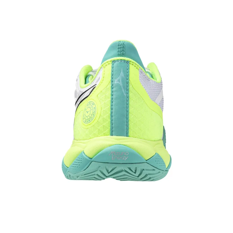 Mizuno Wave Enforce Tour Cushioning, Wear Resistant Low Top Tennis Shoes Unisex White-3
