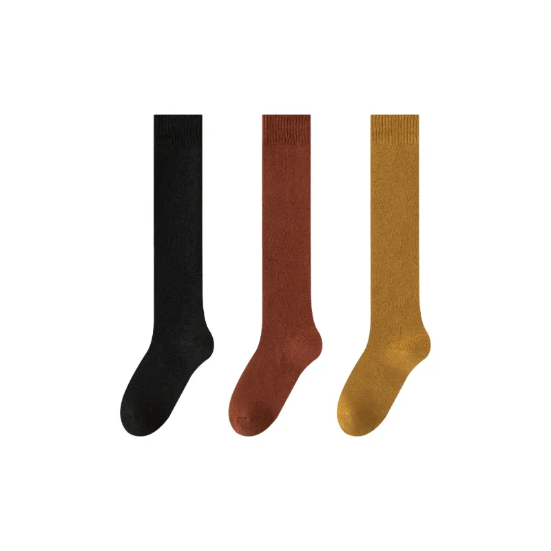 MIIOW Knee High Socks Women's 3 Pack-4