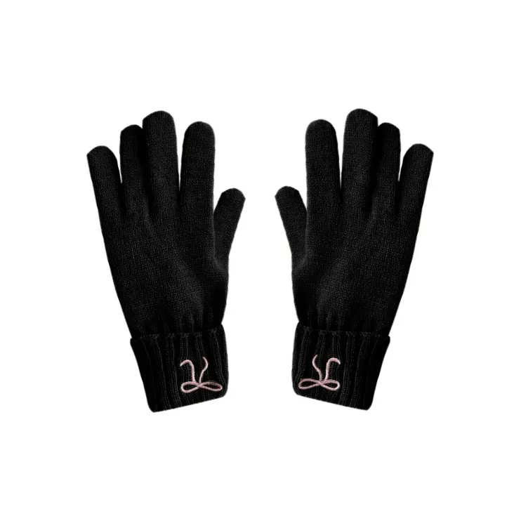 MUSTKOO Knitted Fabric Knit Gloves Women's-0