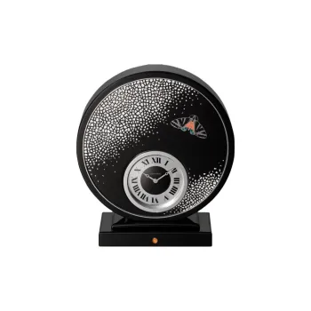 CARTIER Mechanical Movement Desk Clock Unisex Black