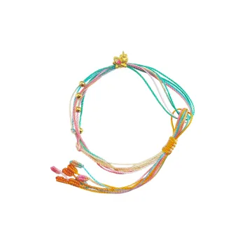 WANBAOYUANZHUBAO Rainbow Unicorn Elegant Advanced Luxurious Feel 999 Solid Gold Fixed Price Gold Bracelet Women's