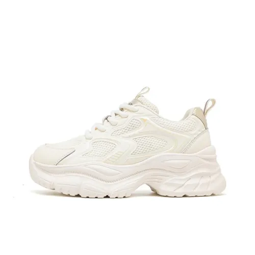 DAPHNE Low Top Chunky Sneakers Women's Beige Multicolor