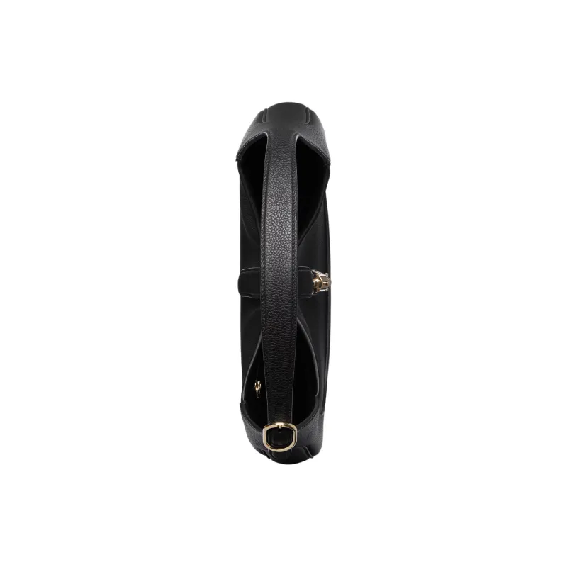 GUCCI Jackie 1961 Leather One Shoulder Handbags Medium Size Women's Black-6