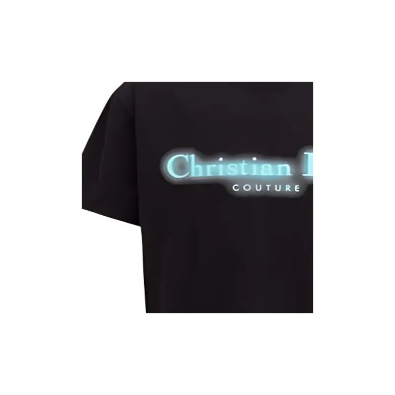 DIOR Logo Printed Crewneck T Shirt-7