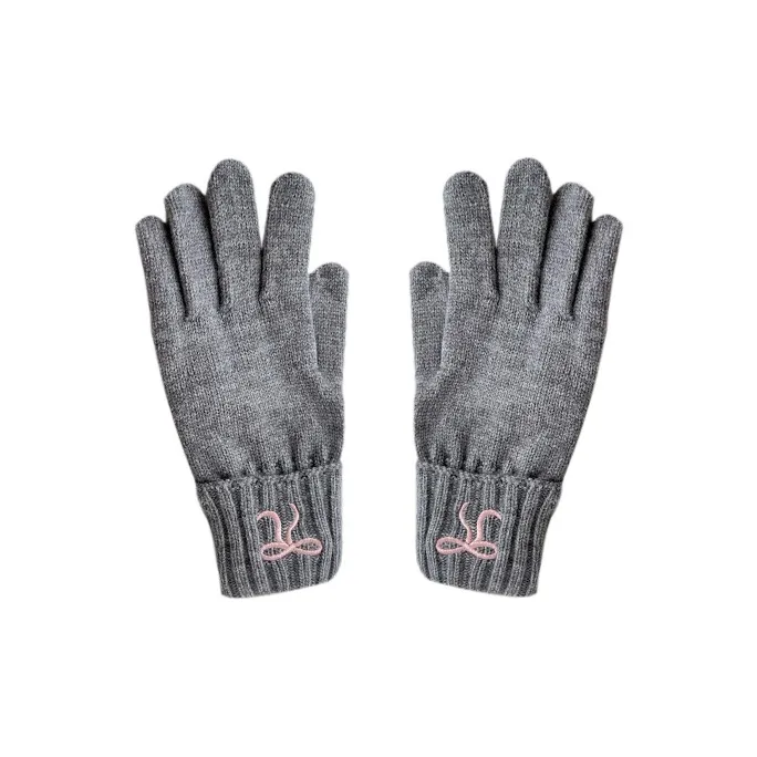 MUSTKOO Knitted Fabric Knit Gloves Women's-2