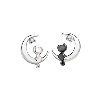 Princess Xuanjie 925 Sterling Silver Stud Earrings Unisex