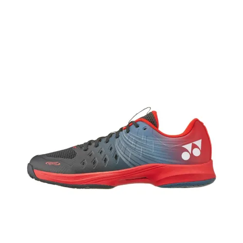YONEX POWER CUSHION AERUS Anti-Slip Wear-Resistant Low-Top Tennis Shoes Unisex Black Red