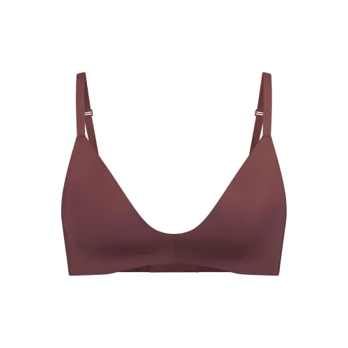 SKIMS FW24 WIRELESS FORM T-SHIRT DEMI BRA Bra Women's 1 Pack Garnet/Stone Fruit Red