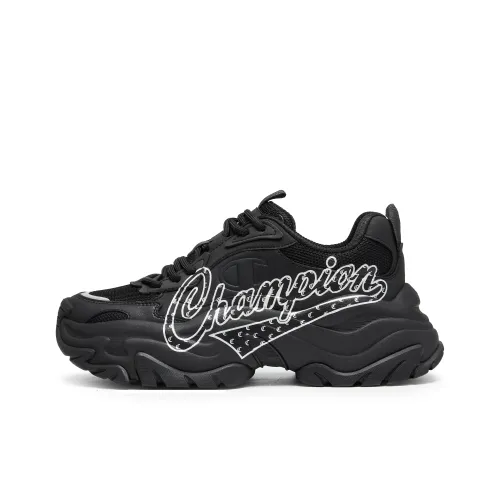 Champion Low-Top Chunky Sneakers Men's Black/Silver White