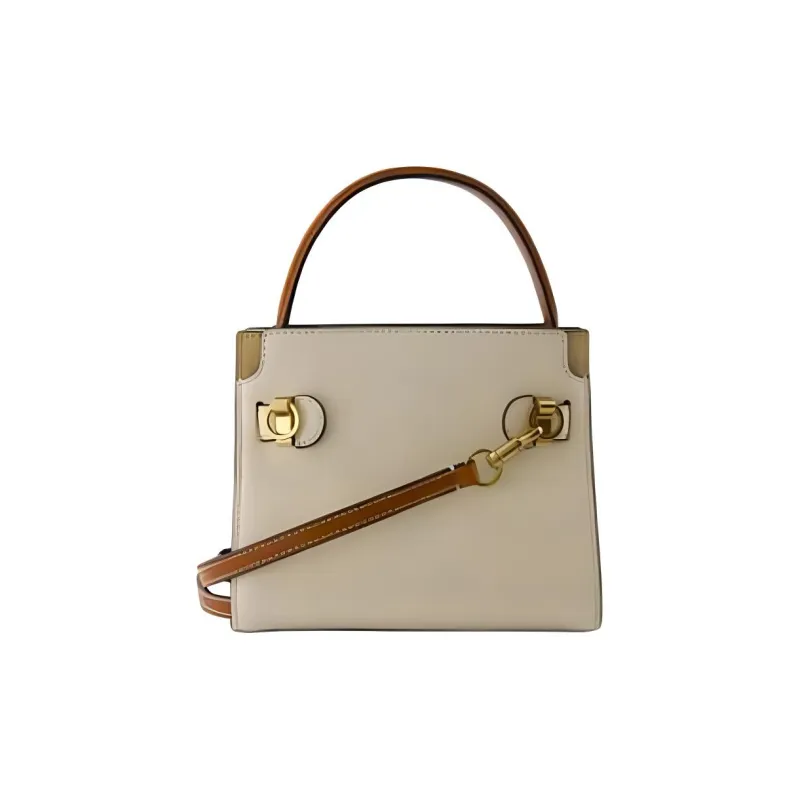 TORY BURCH Lee Radziwill Petite Double Bag New Cream-2
