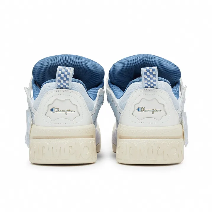Champion Puffy Jelly Shoes Low Top Skateboard Shoes Unisex Peak Blue/Champion White-3