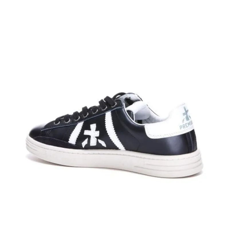 PREMIATA Russel Slip Resistant Cushioning Low Top Skateboard Shoes Men's Black-3